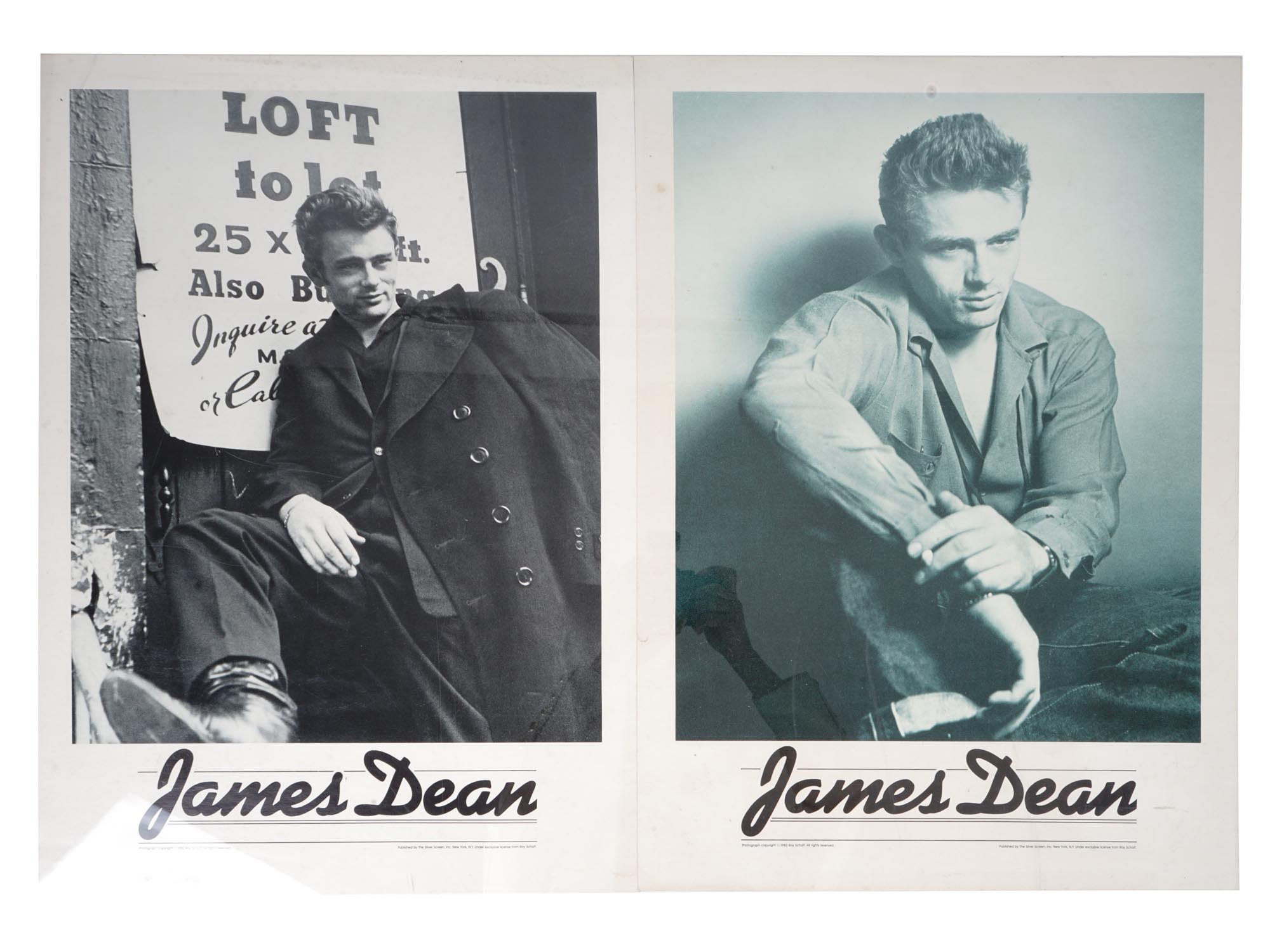 SIX SILVER SCREEN POSTERS THE BEATLES JAMES DEAN PIC-2